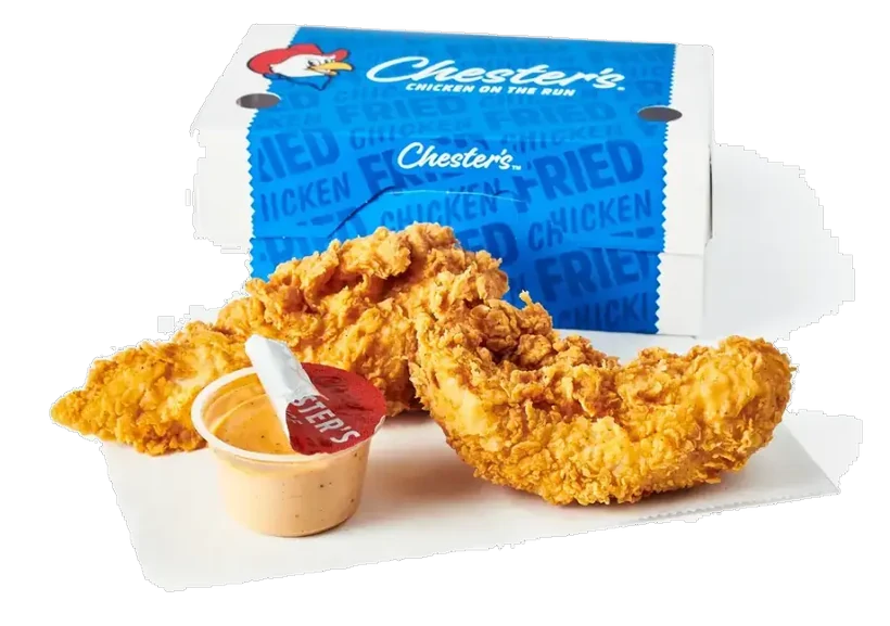 Chester's Chicken tender box to go at GS Truck Stop, Painesville Ohio