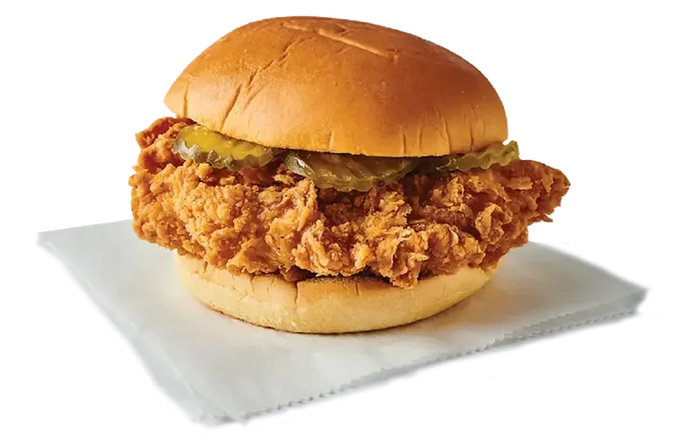 Chester's Fried Chicken Sandwich at GS Truck Stop in Painesville, Ohio