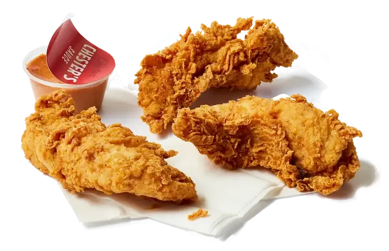 Chester's Super Tenders fried chicken at GS Truck Stop, I-90 Exit 205 Painesville Ohio
