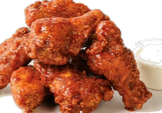 Chester's saucy chicken wings with dipping sauce at GS Truck Stop, I-90 Exit 205 Painesville Ohio